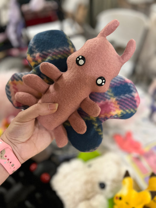 Moth Plushie - Pink Plaid
