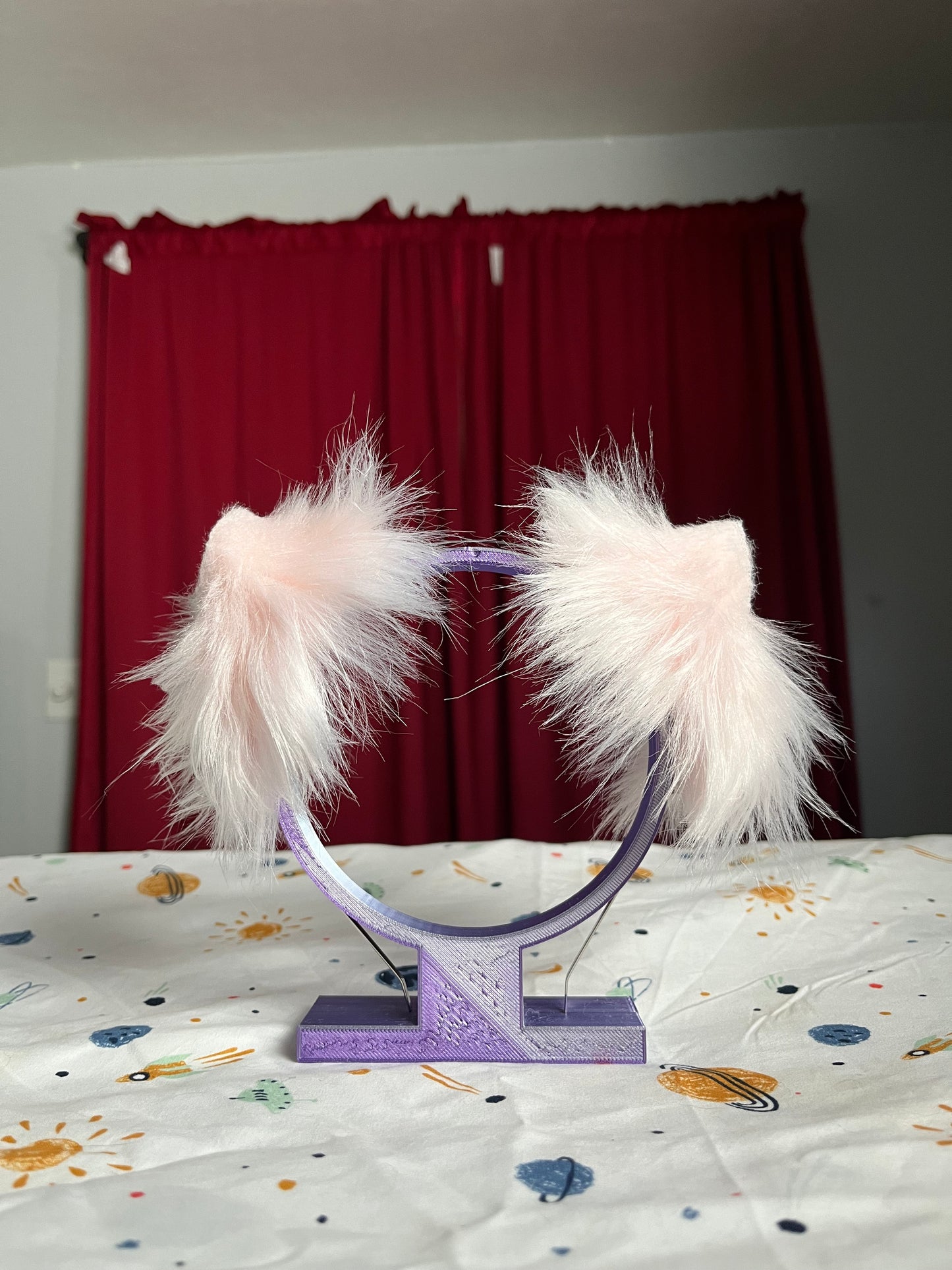 Faux Fur Cat Ears - Pink/Pink