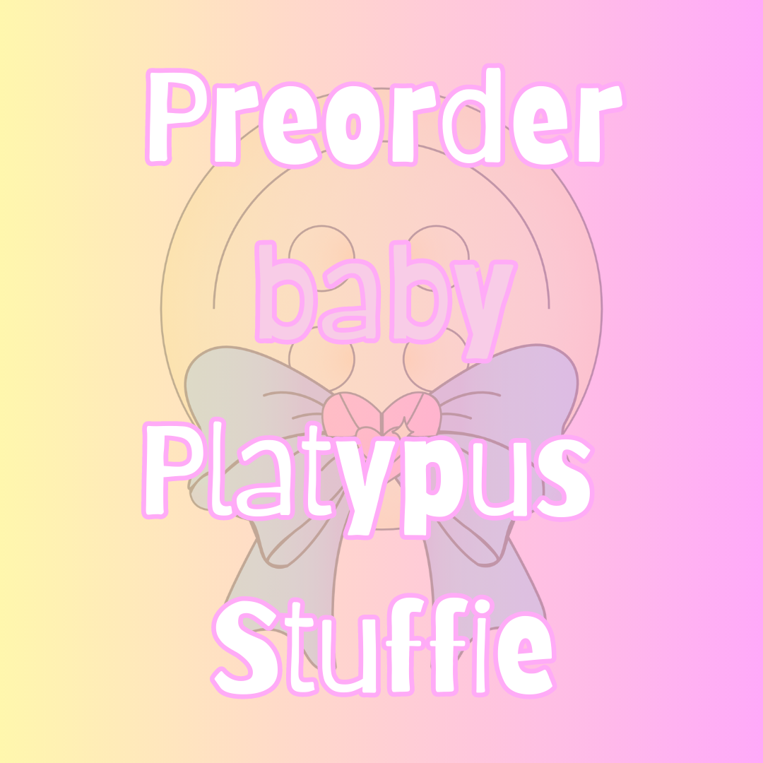 Preorder Baby Platypus Stuffie