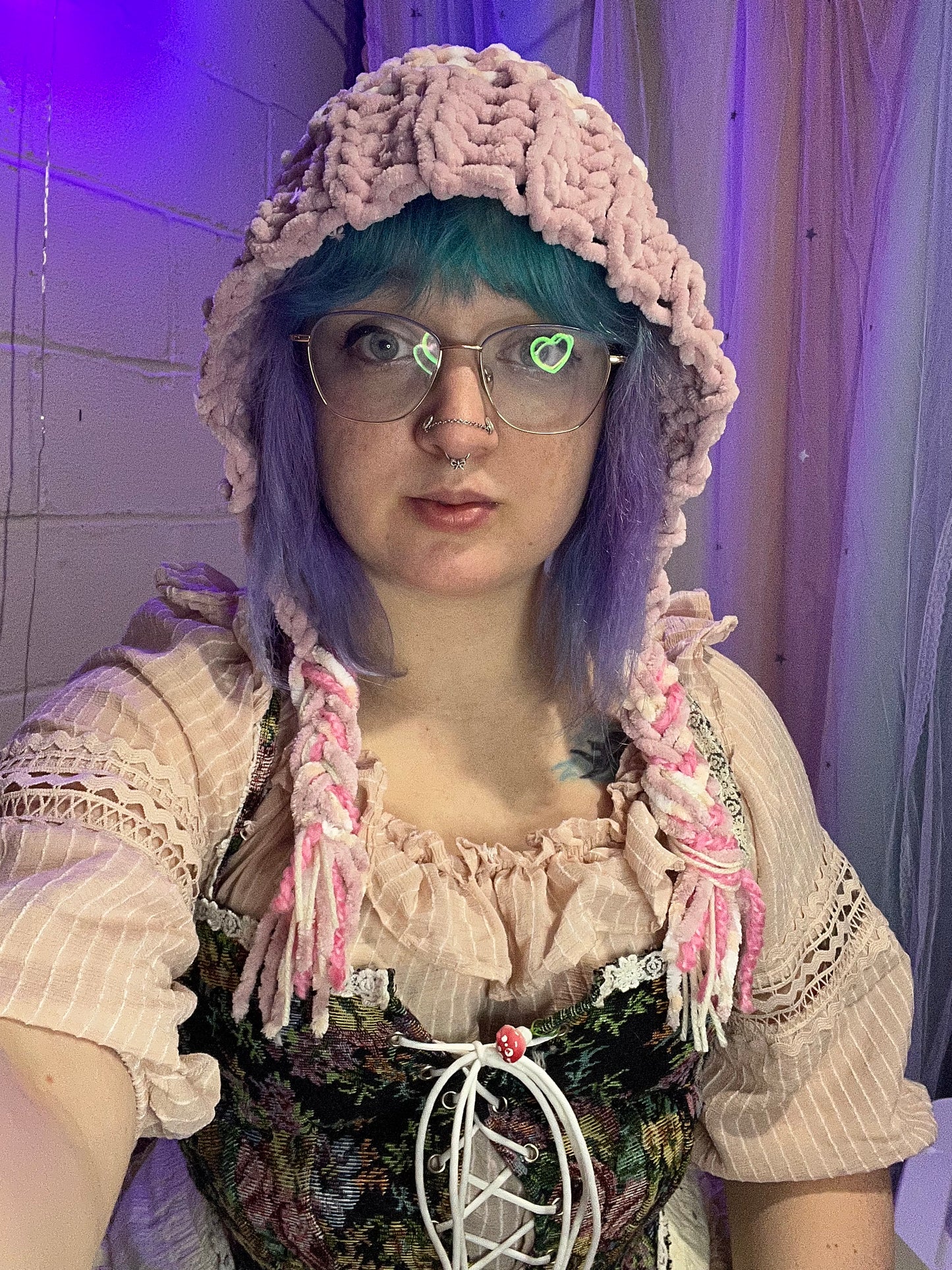 Dusty Pink FaerieTale Bonnet