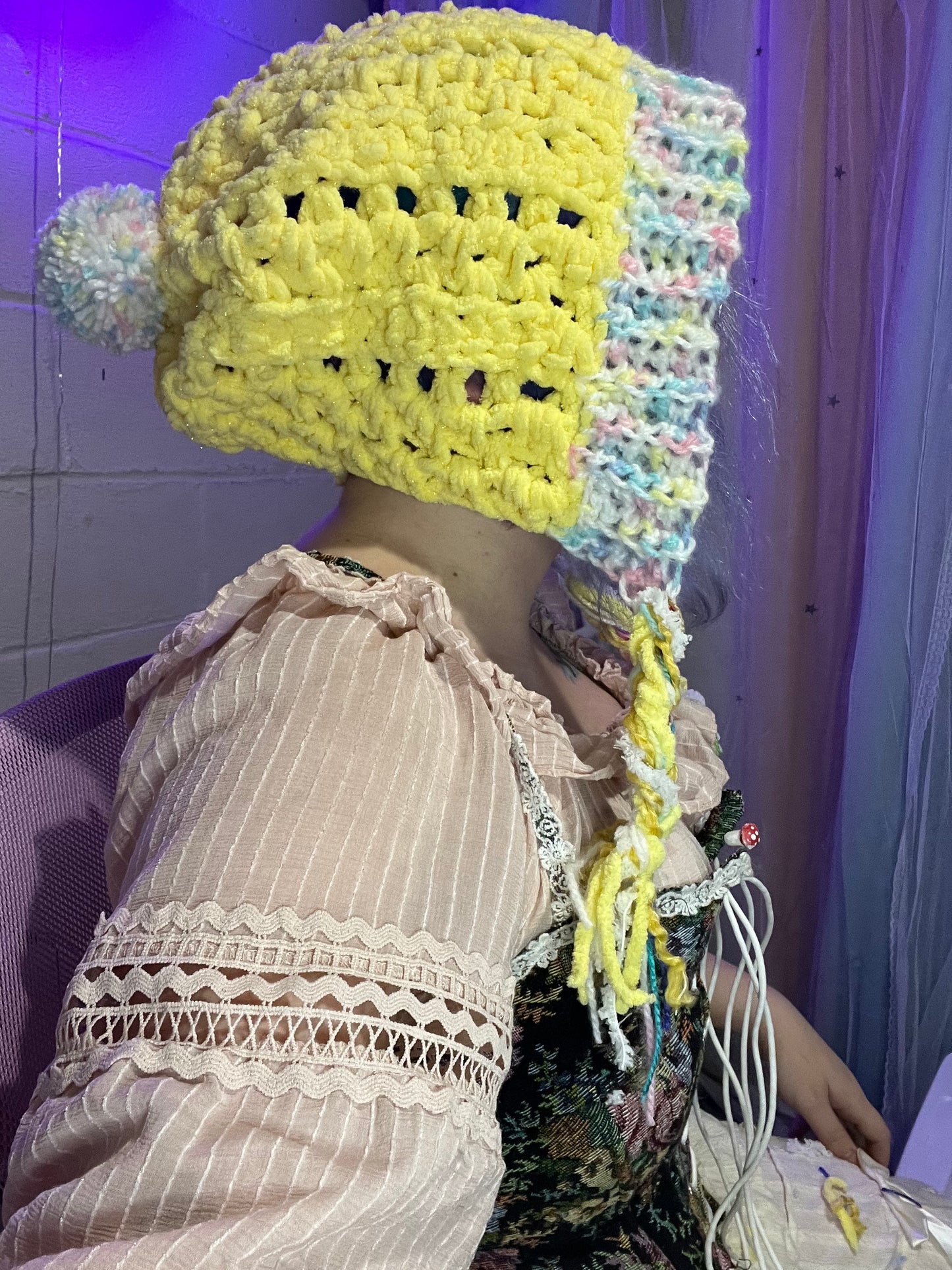 Butter Yellow Sparkle FaerieTale Bonnet
