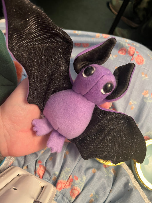 Bat Plushie - Purple bug eyes