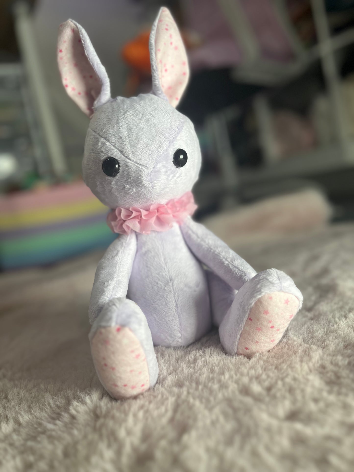 Jointed Rabbit - Pink Stars