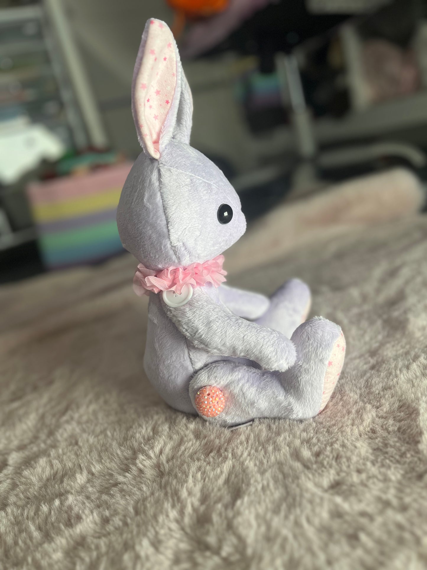 Jointed Rabbit - Pink Stars