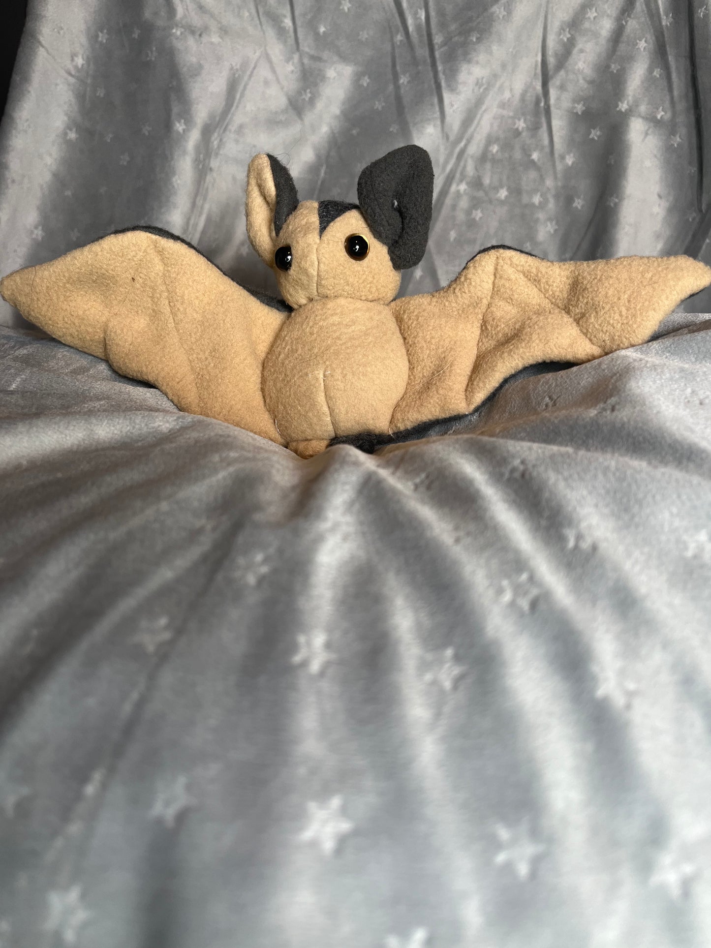 Bat Plushie - Black and Tan