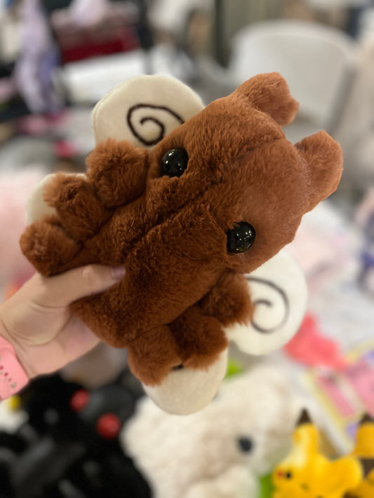 Moth Plushie - Brown Faux Fur