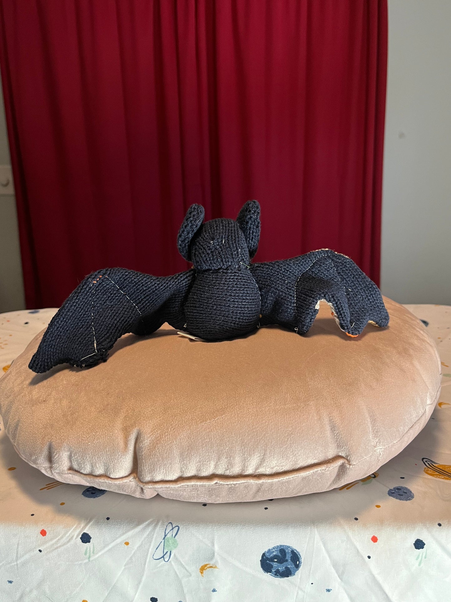 Bat Plushie OOAK - Sunflower Sweater