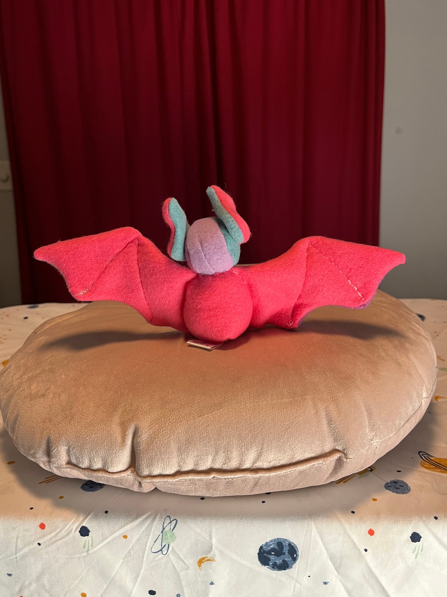 Bat Plushie - Angry Neon