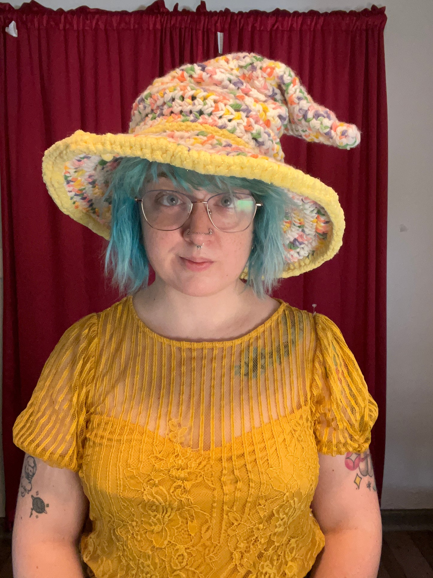 Slouchy Witch Hat - Pastel Confetti