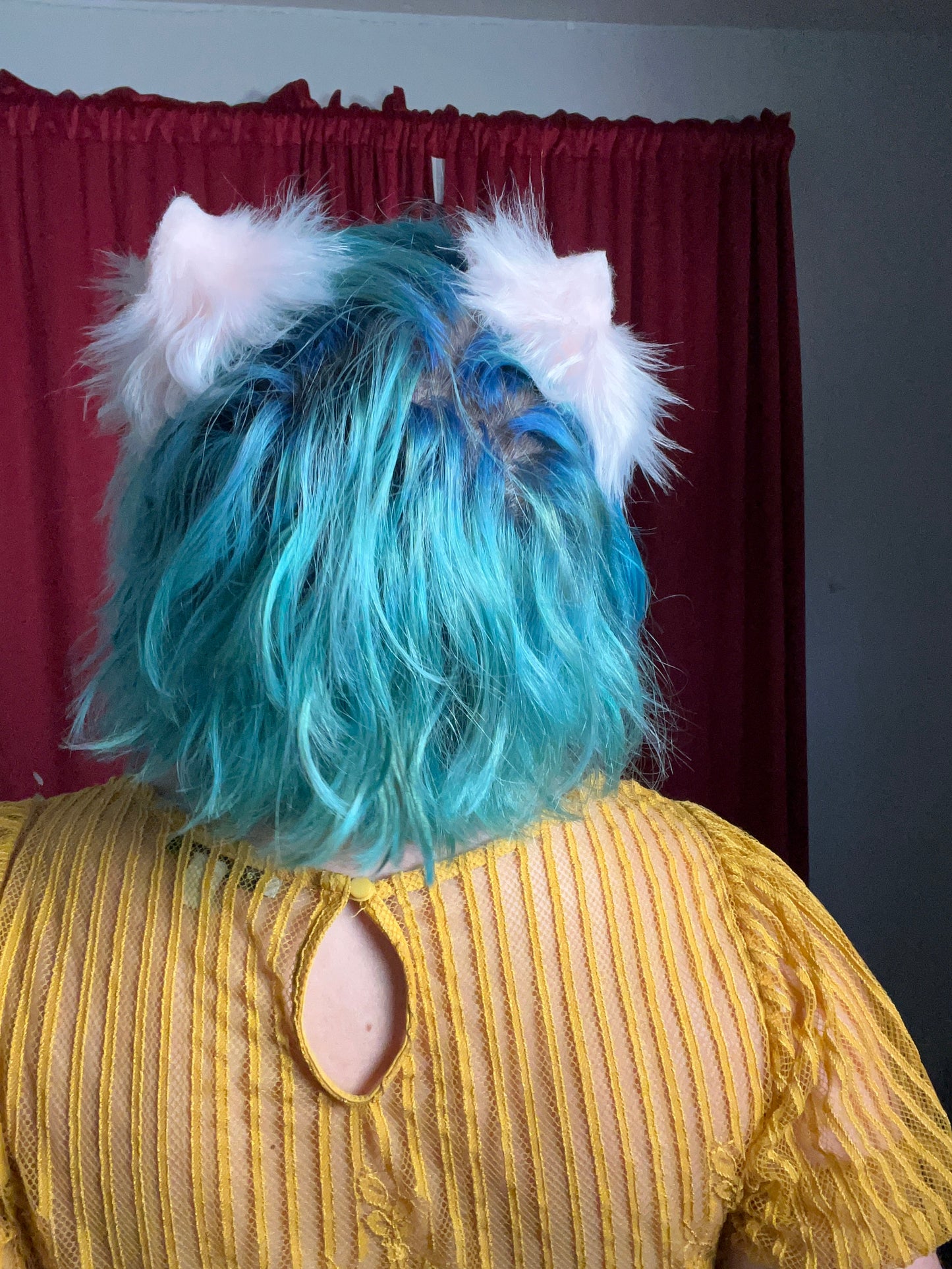 Faux Fur Cat Ears - Pink/Pink