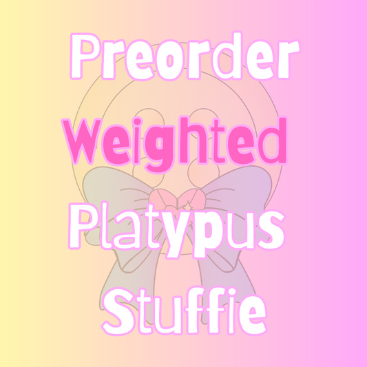 Preorder Weighted 30" Platypus Stuffie