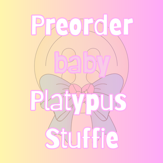 Preorder Baby Platypus Stuffie